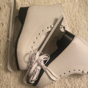 Classic White Ice Skating Shoes